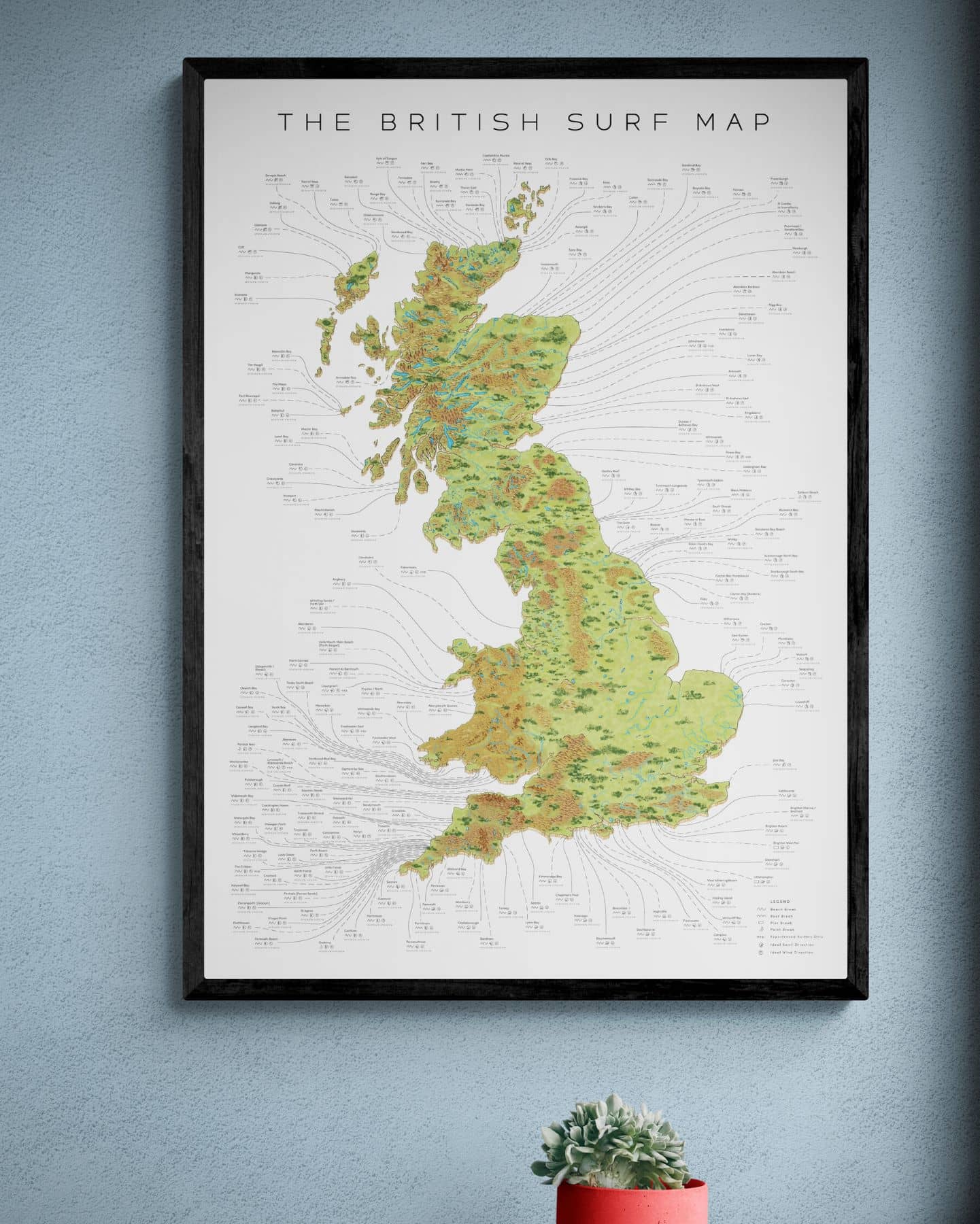 The British Surf Map