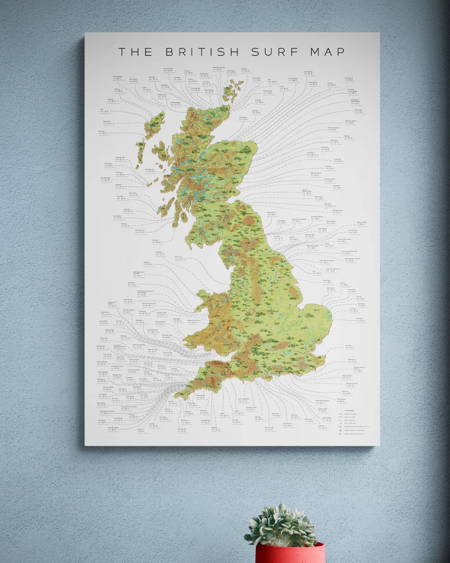 The British Surf Map