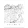 Yosemite - Contour Lines