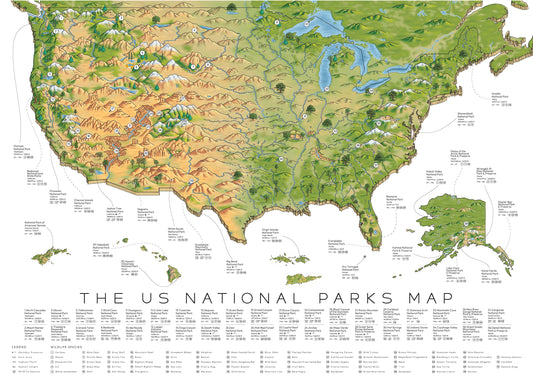 The US National Parks Map