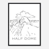 Half Dome - Black & White