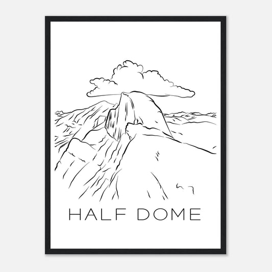 Half Dome - Black & White