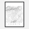 Yosemite - Contour Lines