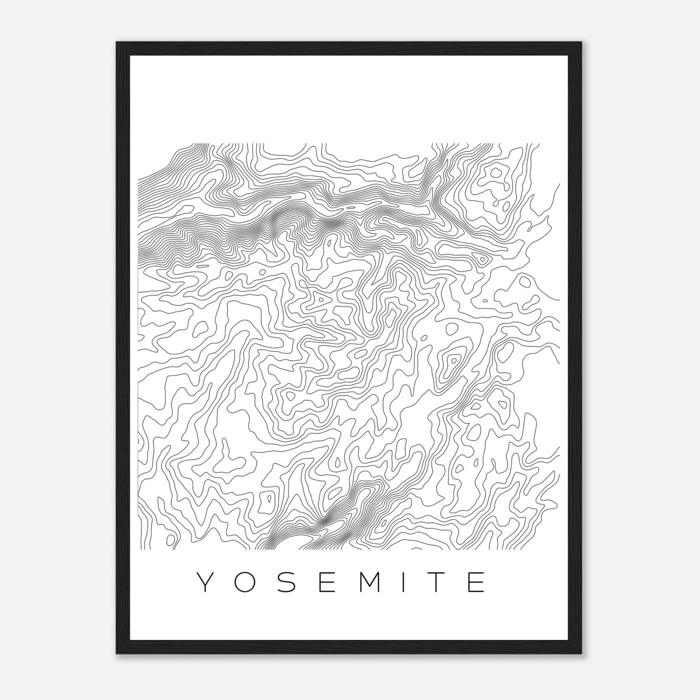 Yosemite - Contour Lines