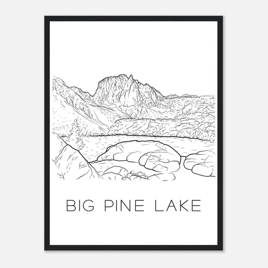 Big Pine Lake - Black & White