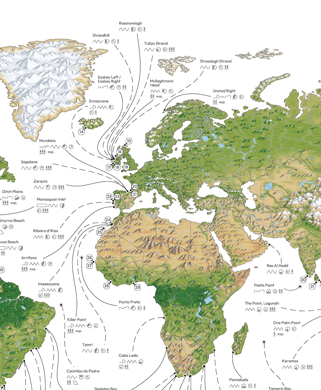 The World Surf Map