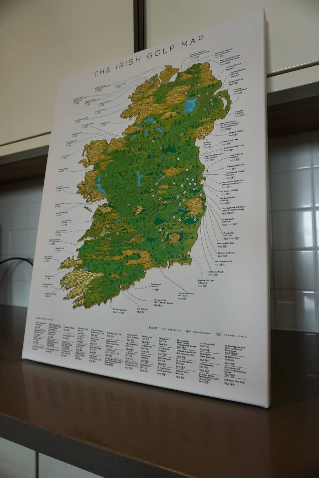 The Irish Golf Map