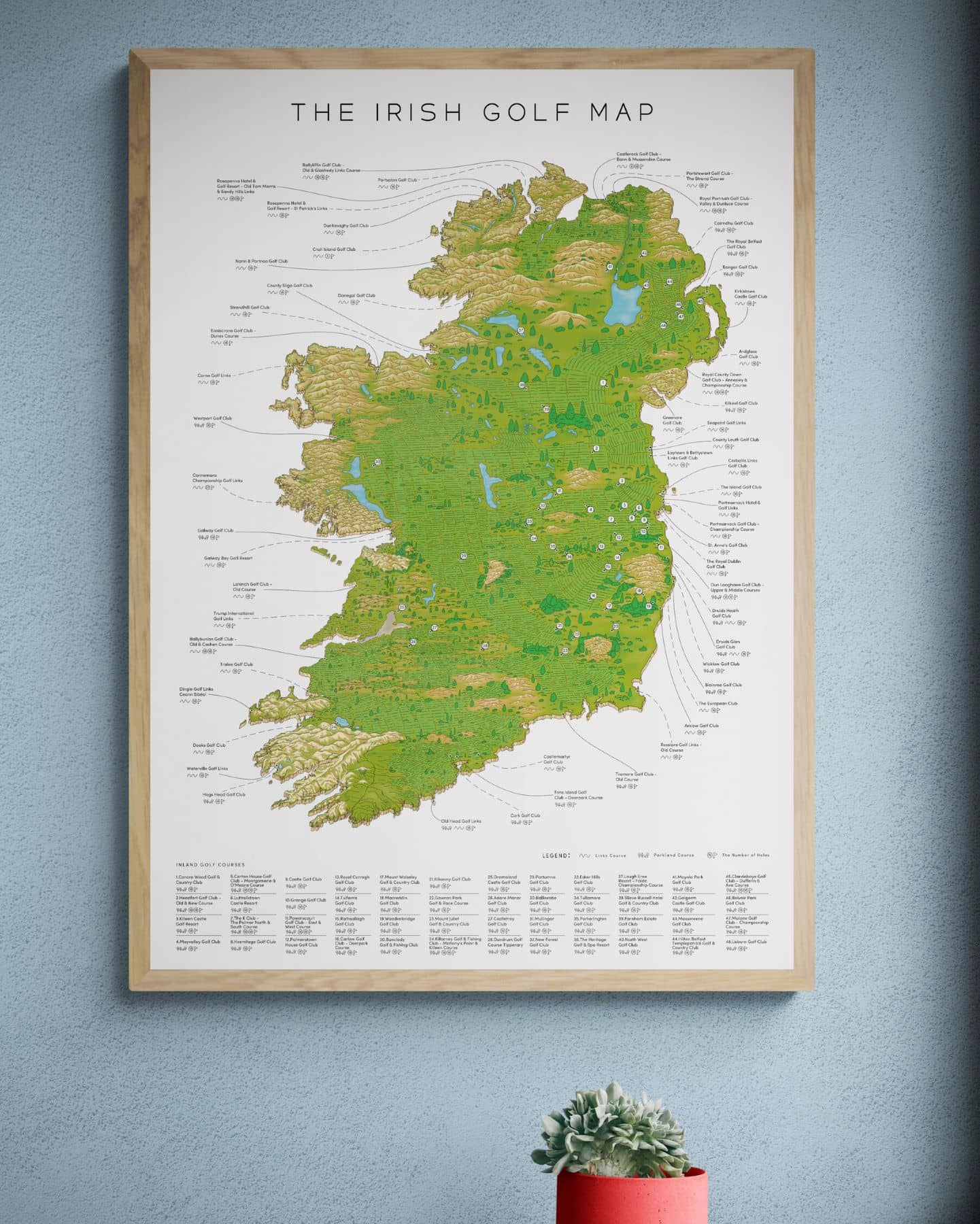 The Irish Golf Map