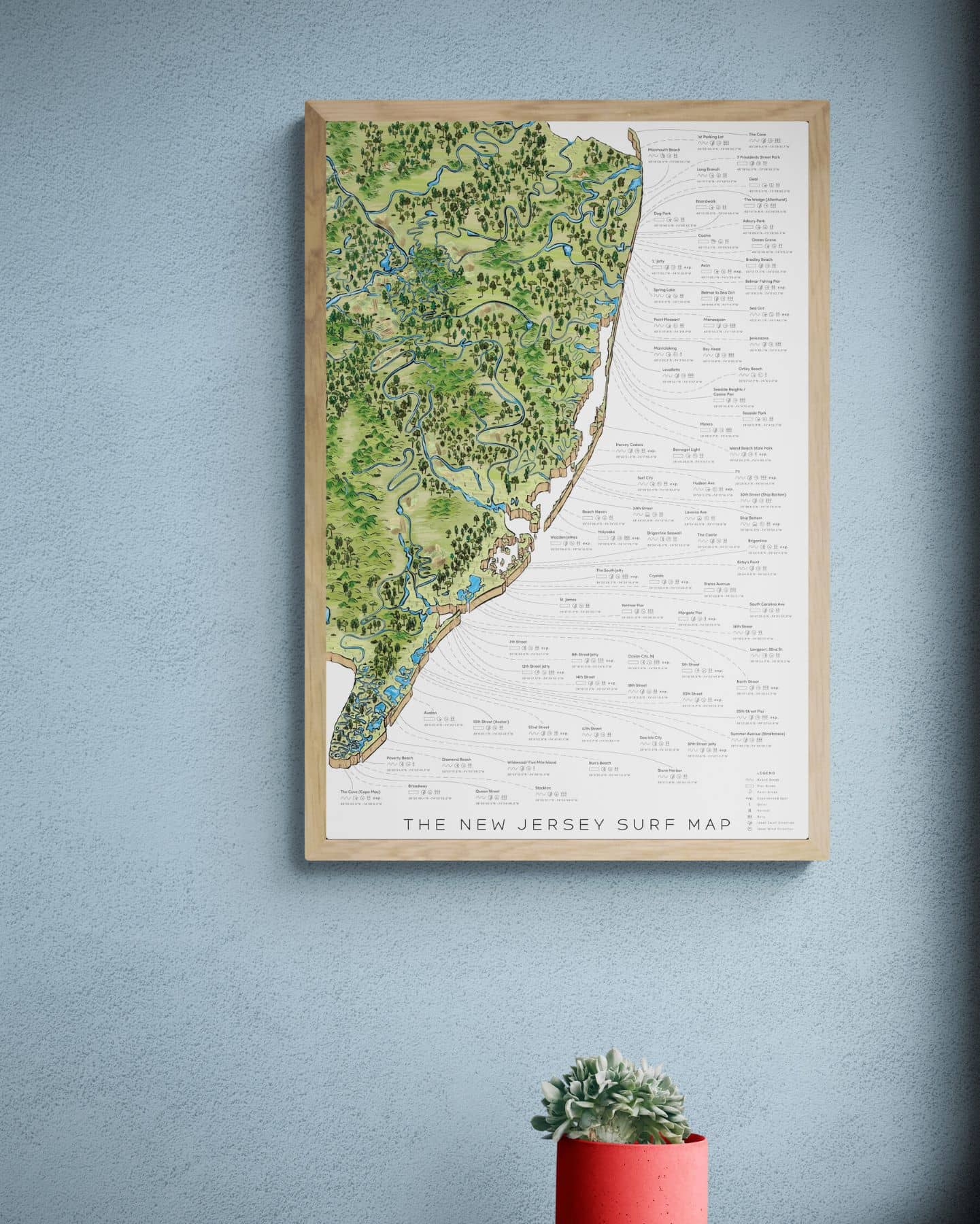 The New Jersey Surf Map