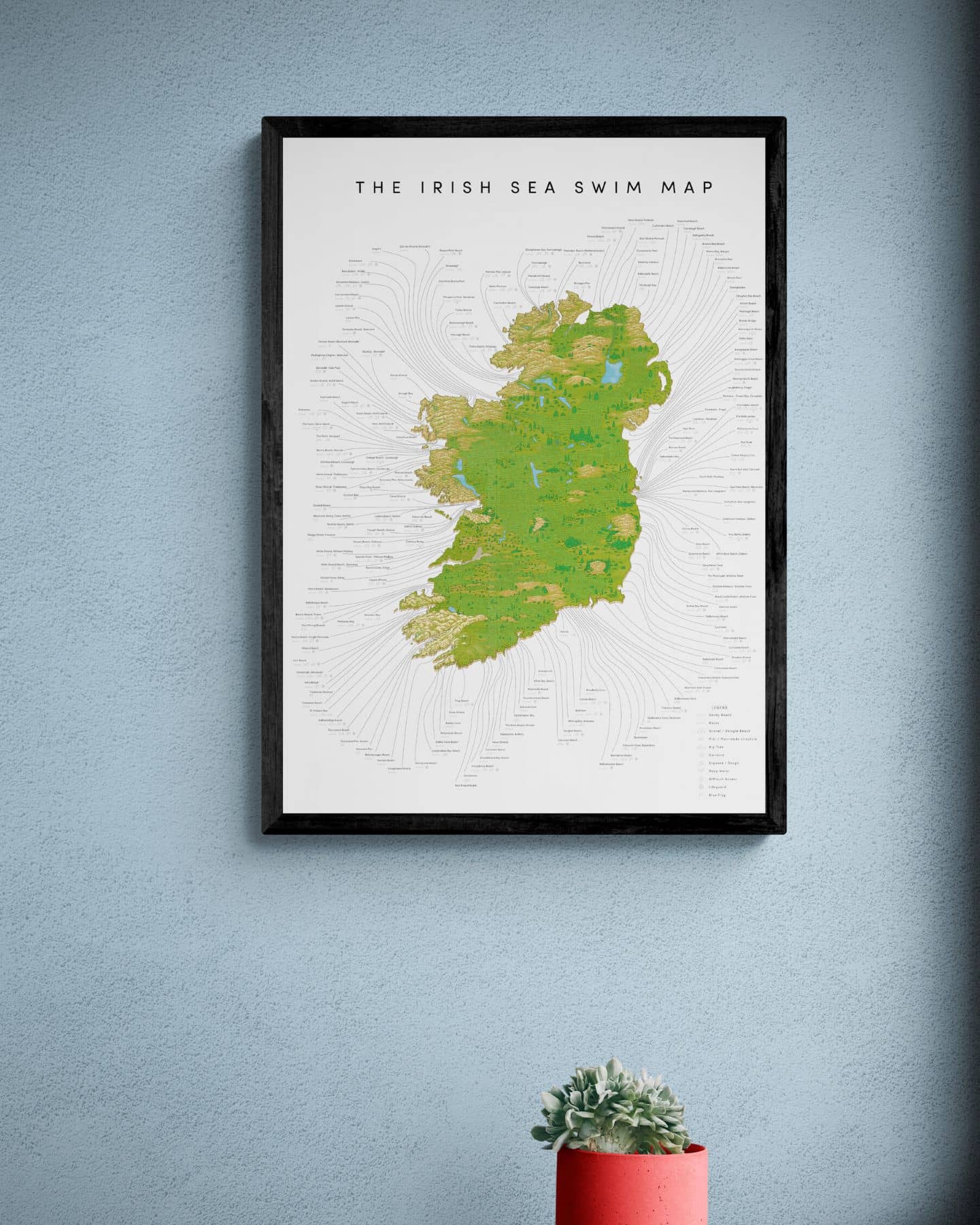 The Irish Sea Swim Map (1st Edition)