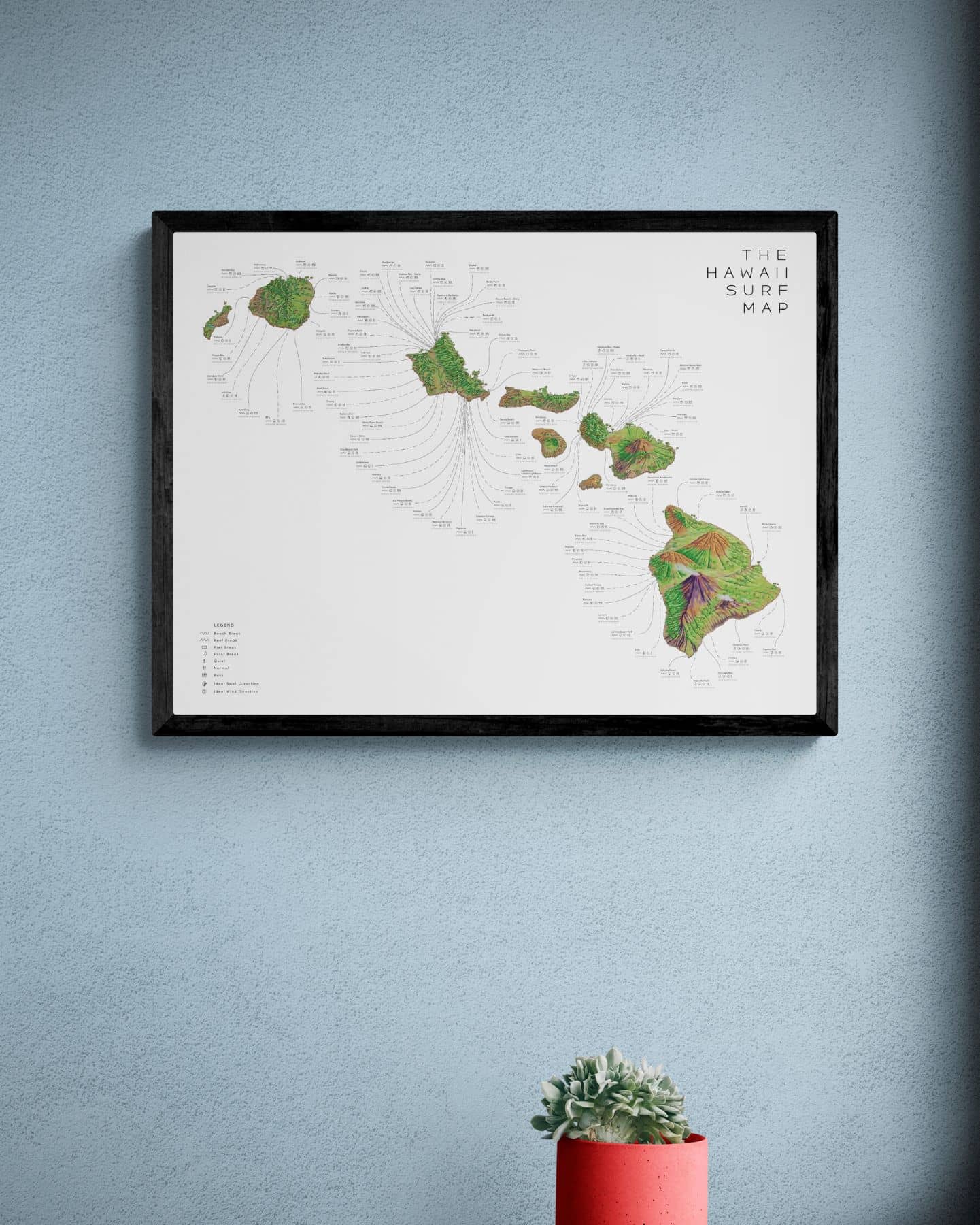 The Hawaii Surf Map