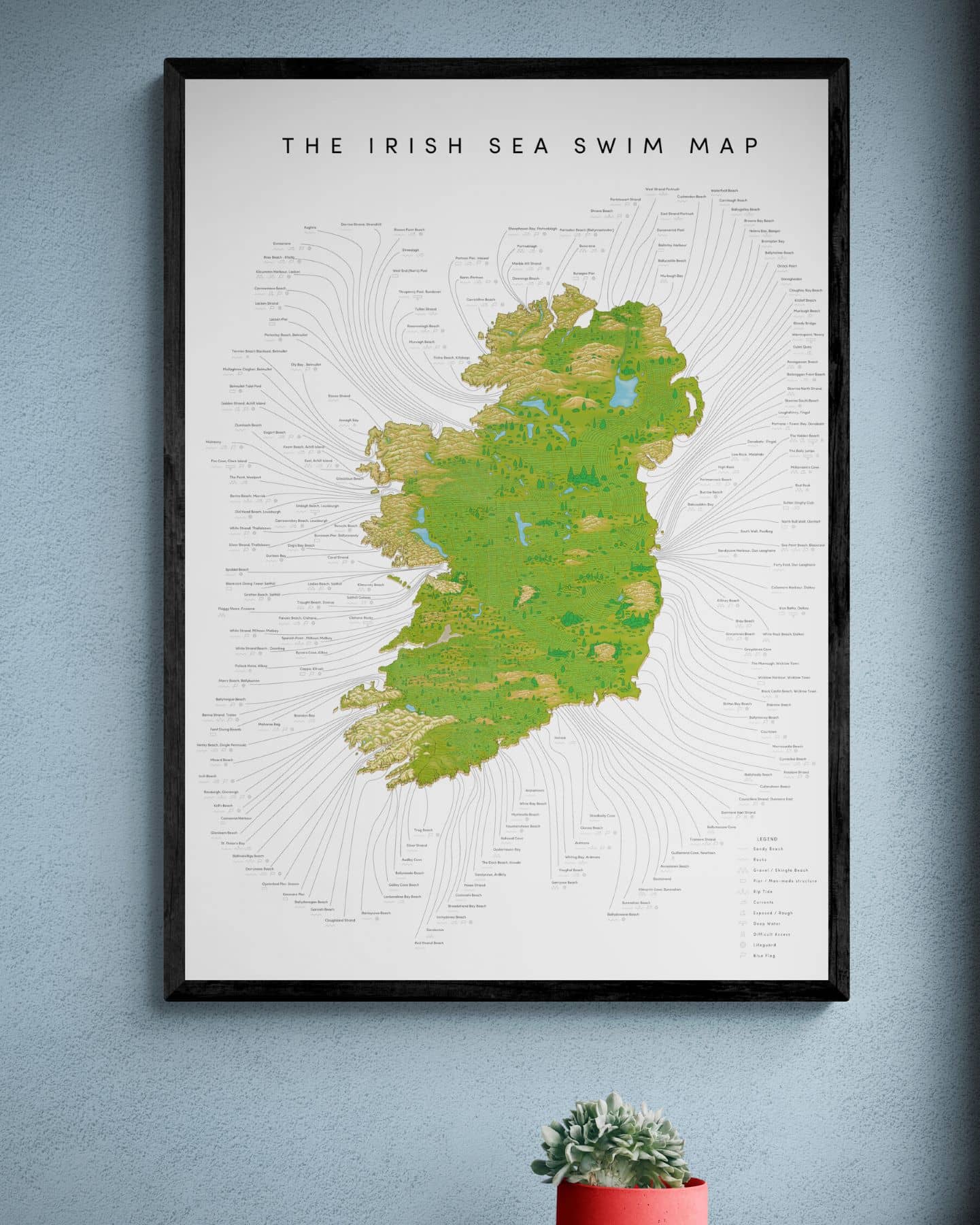 The Irish Sea Swim Map (1st Edition)