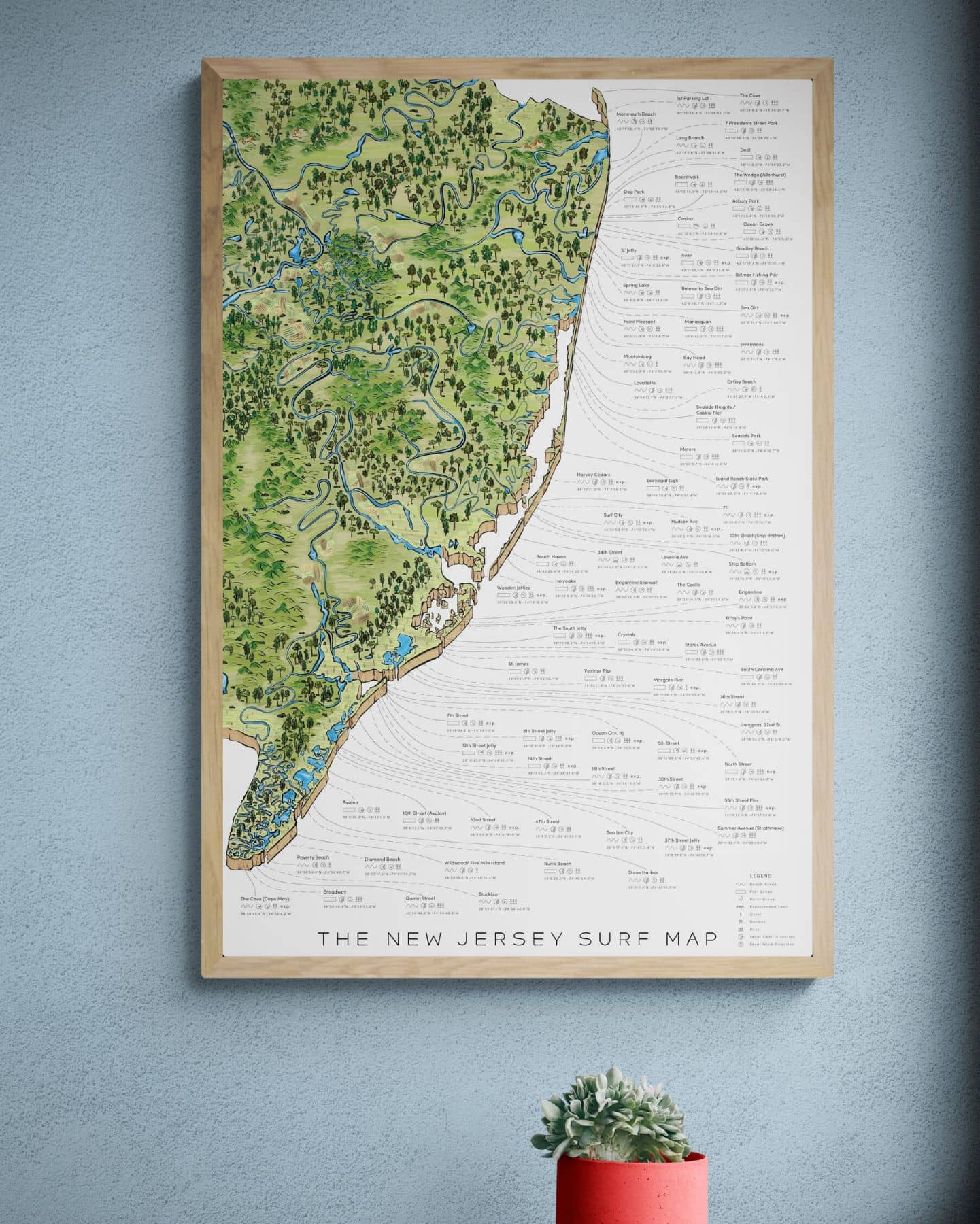 The New Jersey Surf Map