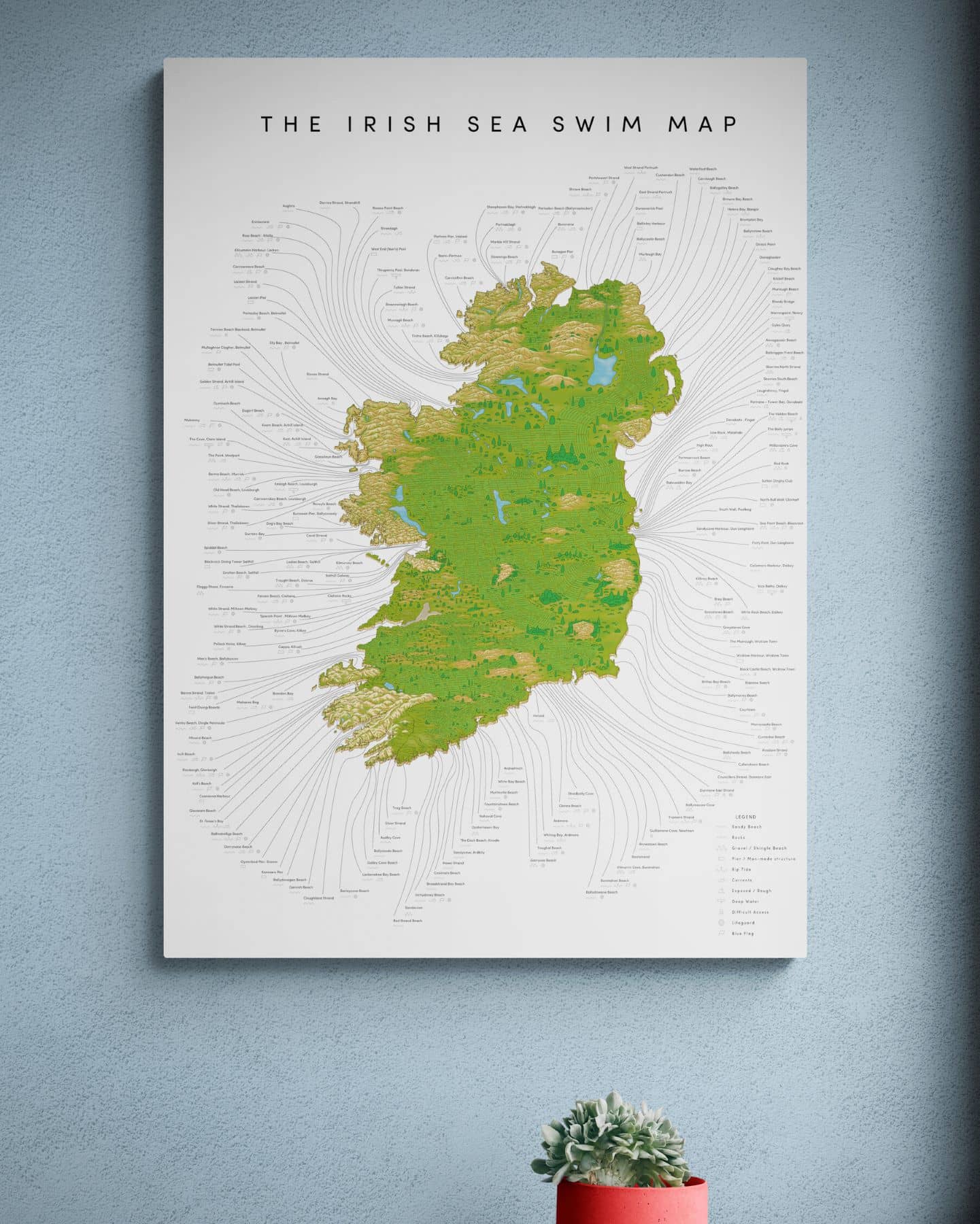 The Irish Sea Swim Map (1st Edition)