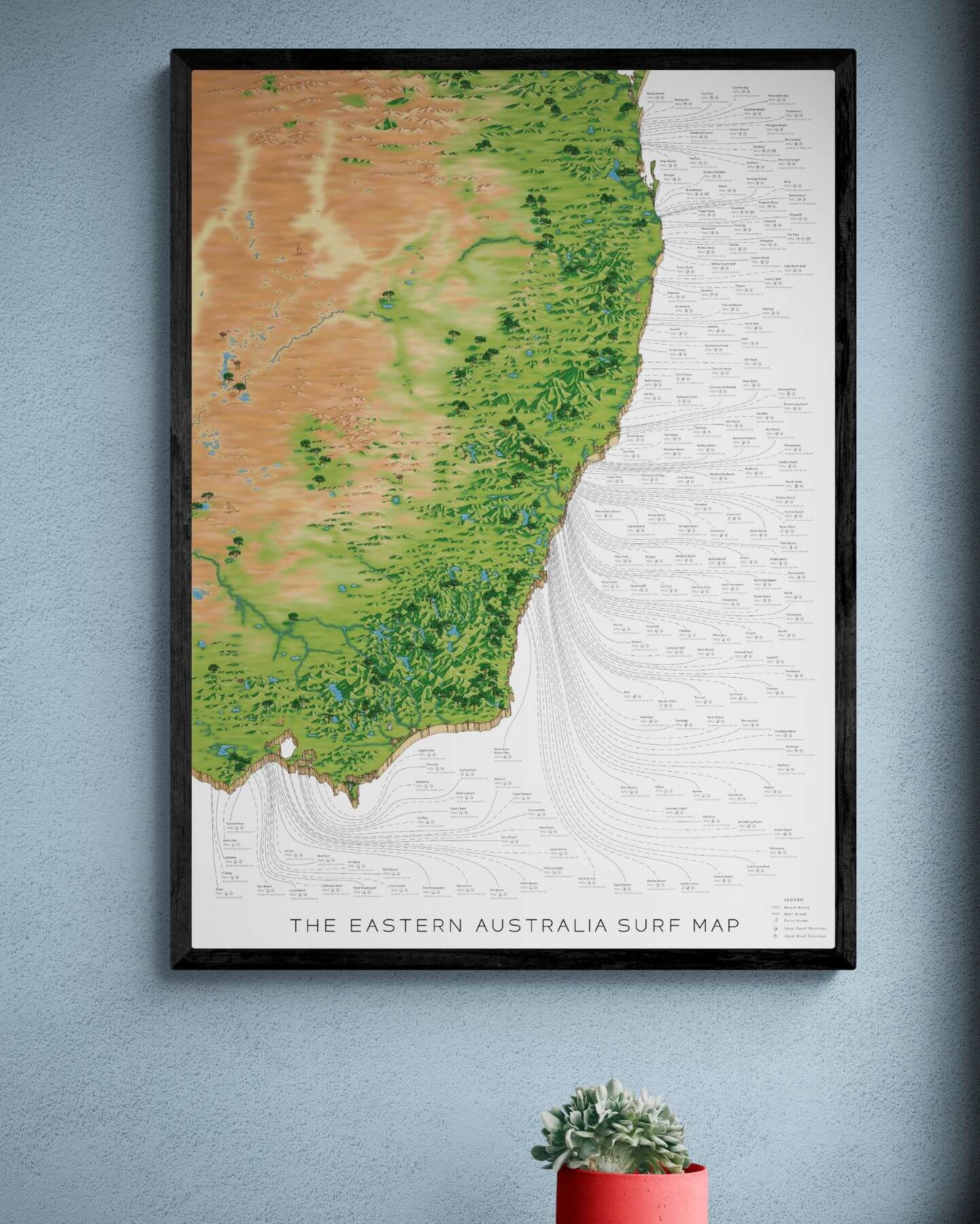 The Eastern Australia Surf Map