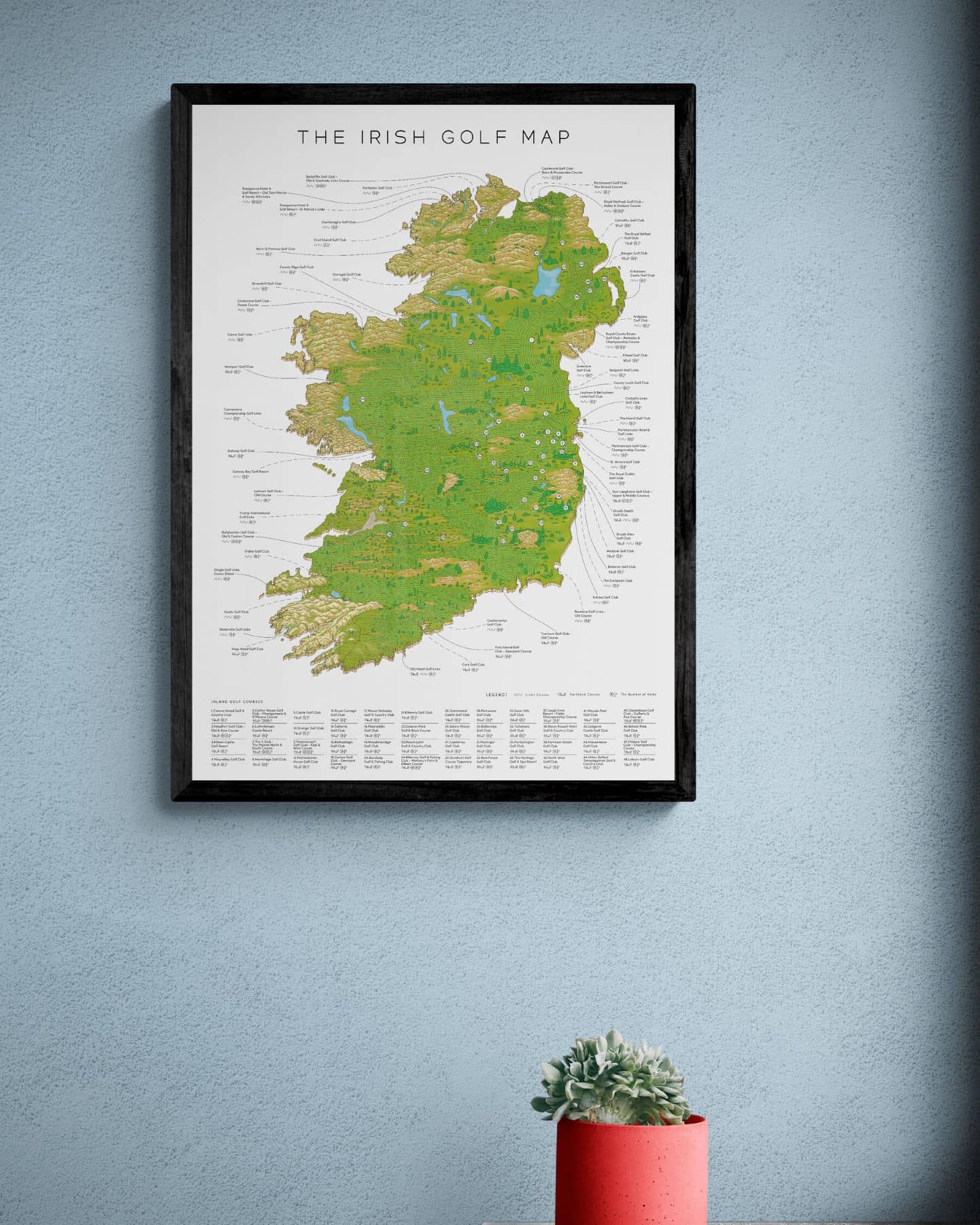 The Irish Golf Map