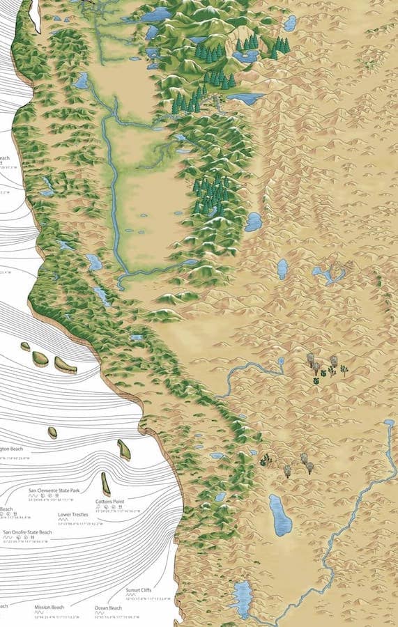 The California Surf Map