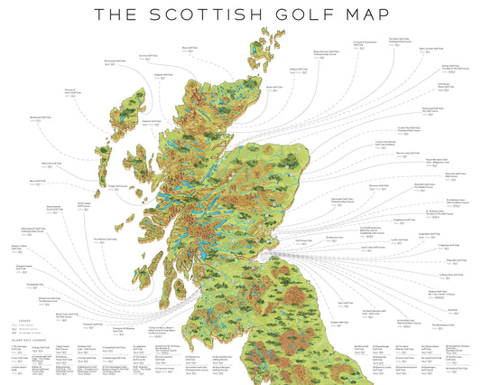The Scottish Golf Map