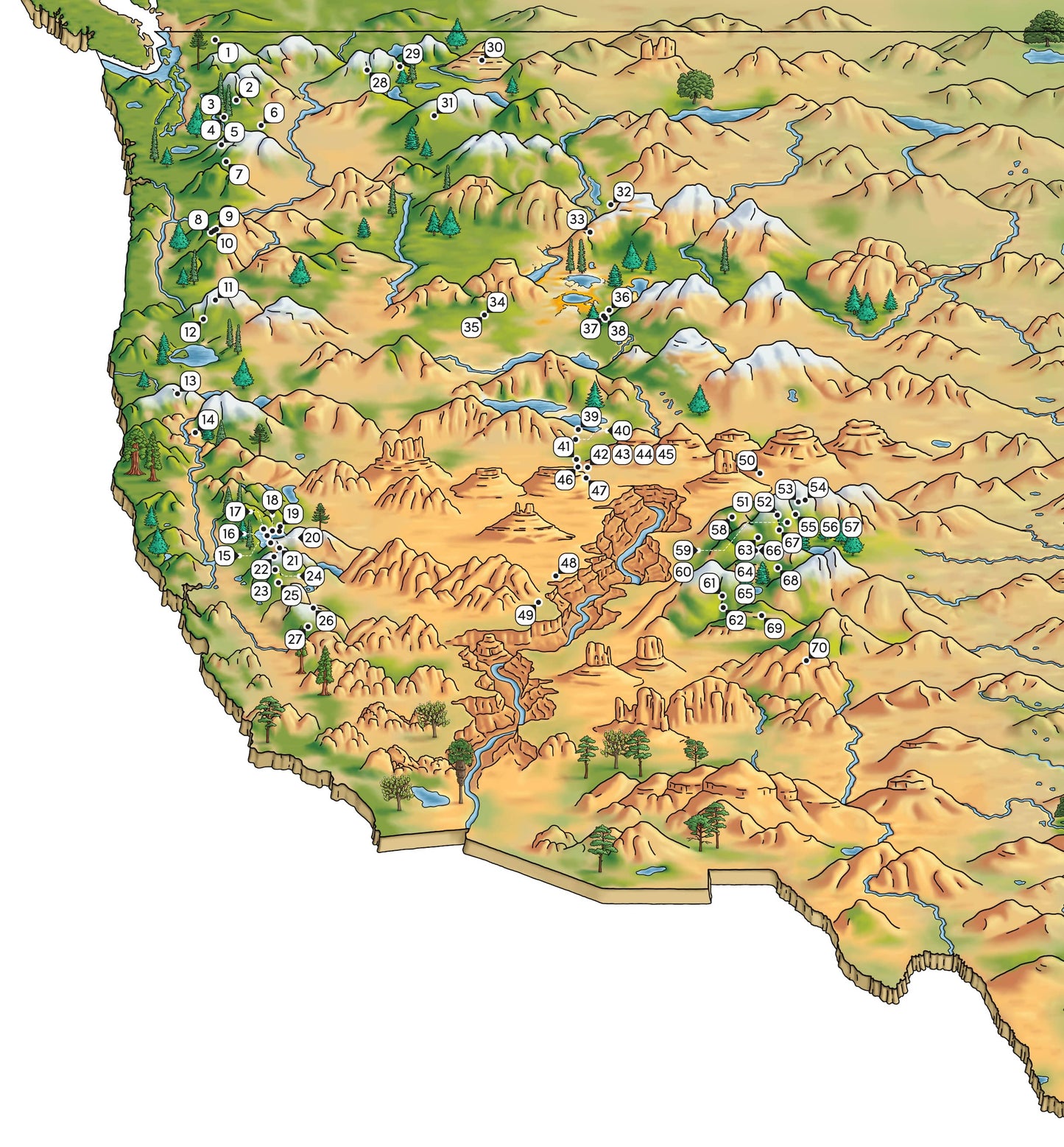 The US Ski Map