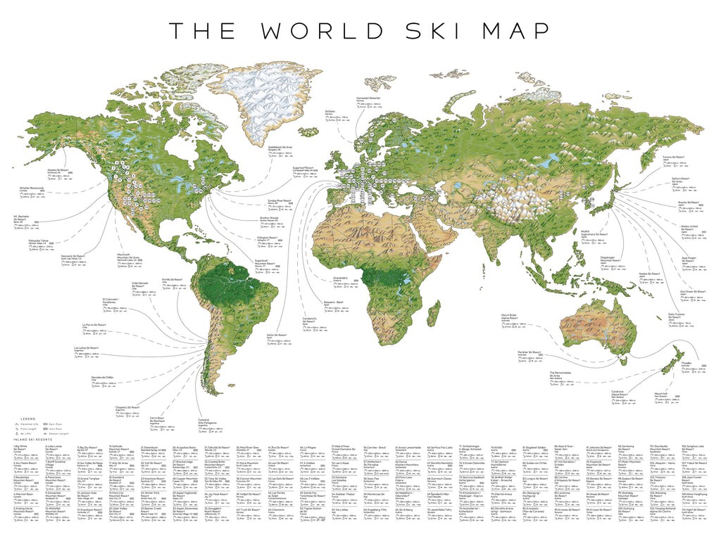 The World Ski Map
