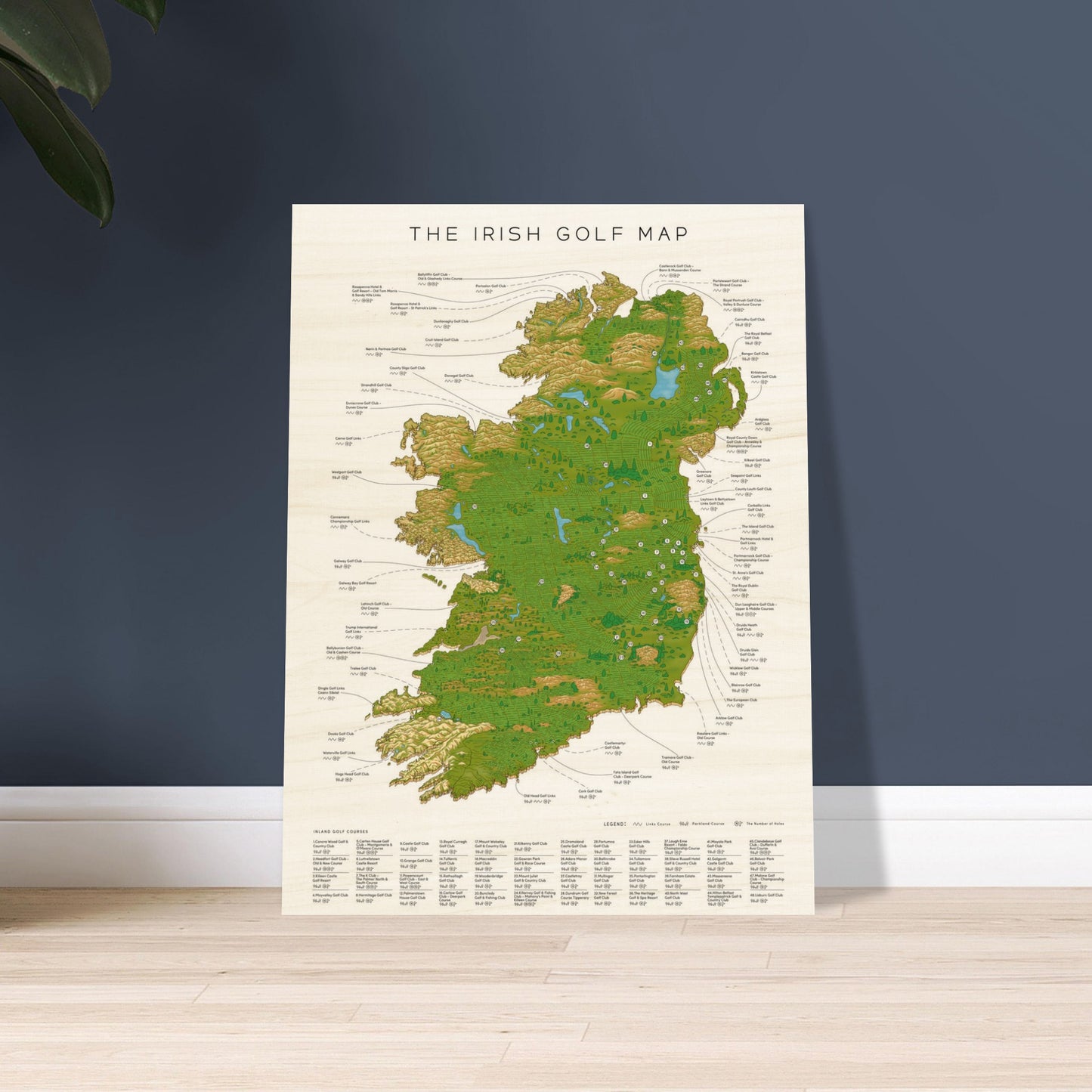 The Irish Golf Map