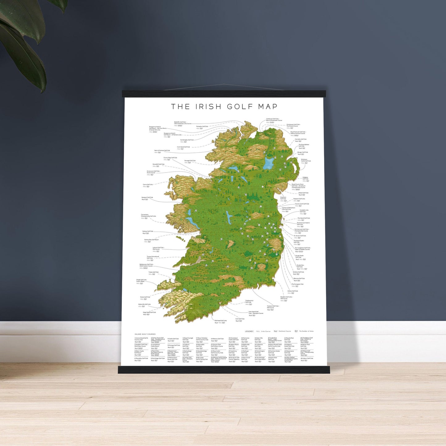 The Irish Golf Map