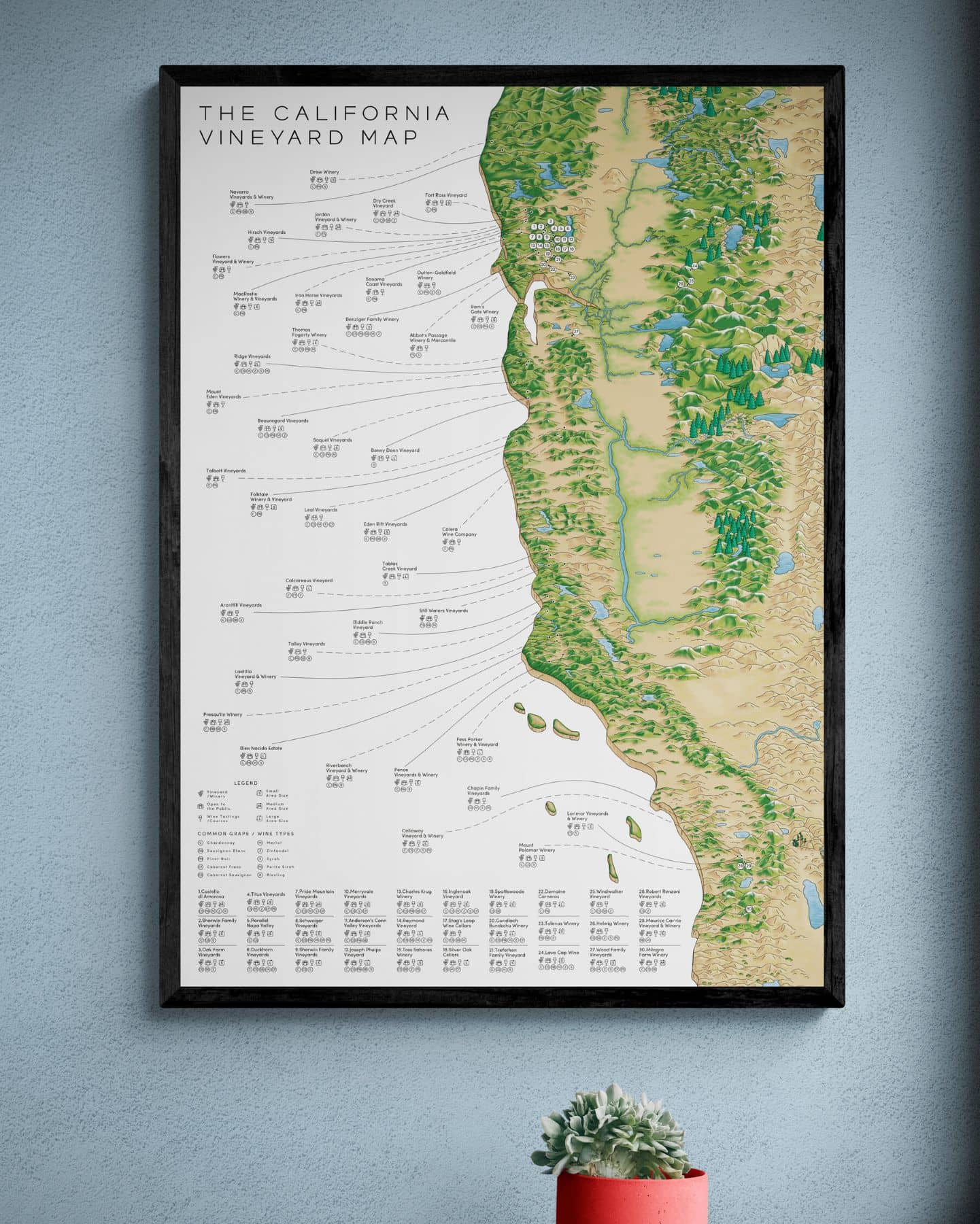 The California Vineyard Map