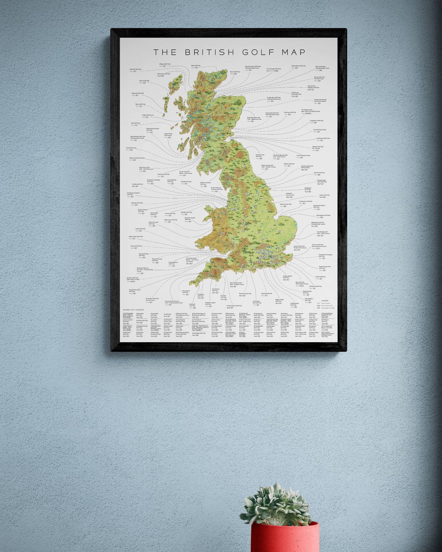 The British Golf Map