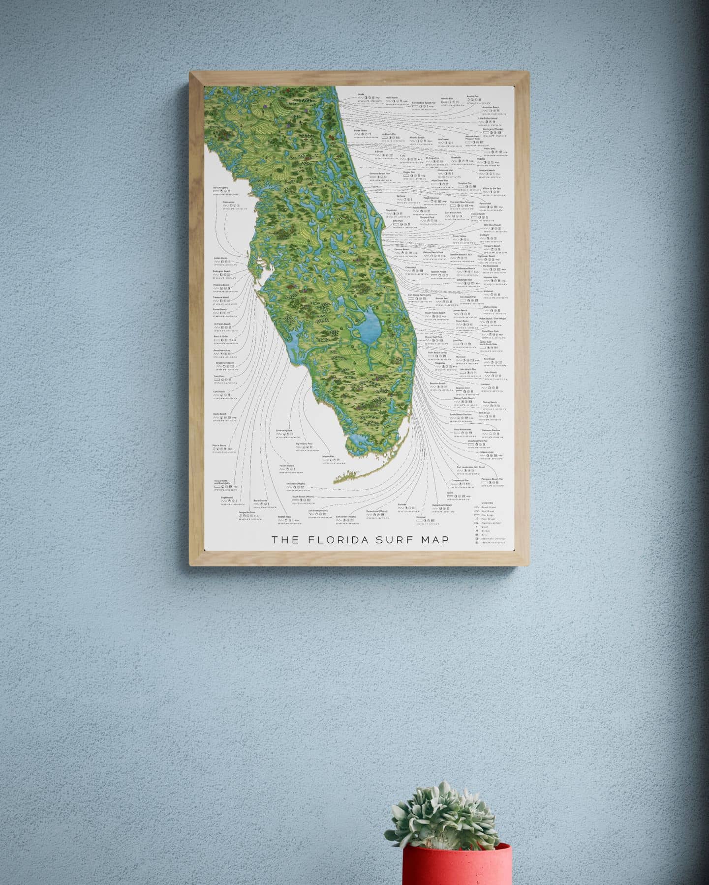 The Florida Surf Map