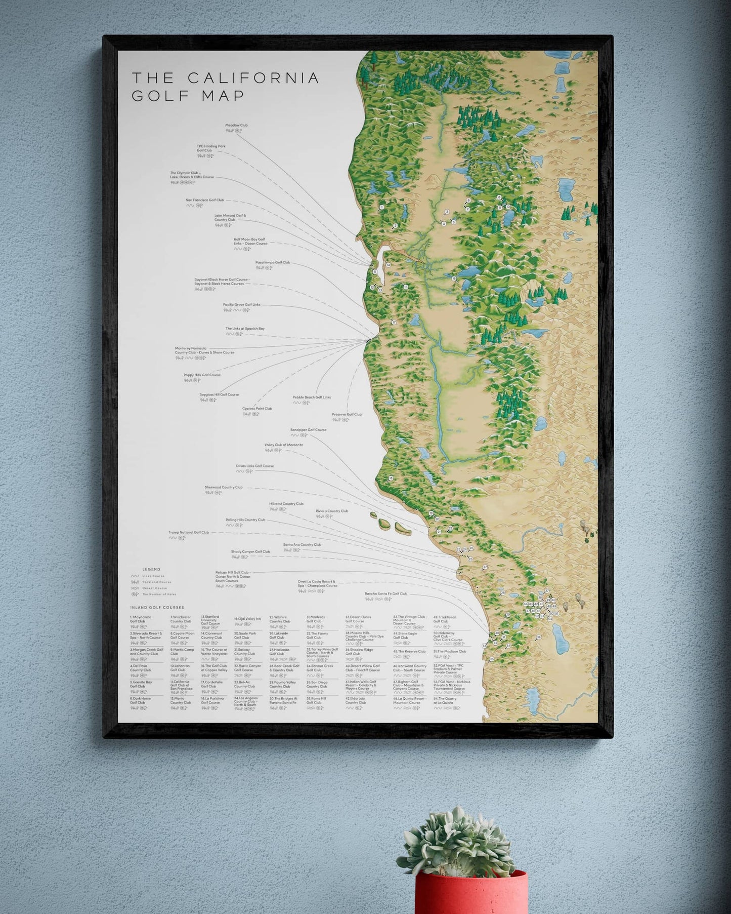 The California Golf Map