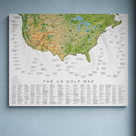 The US Golf Map