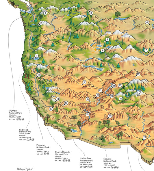The US National Parks Map