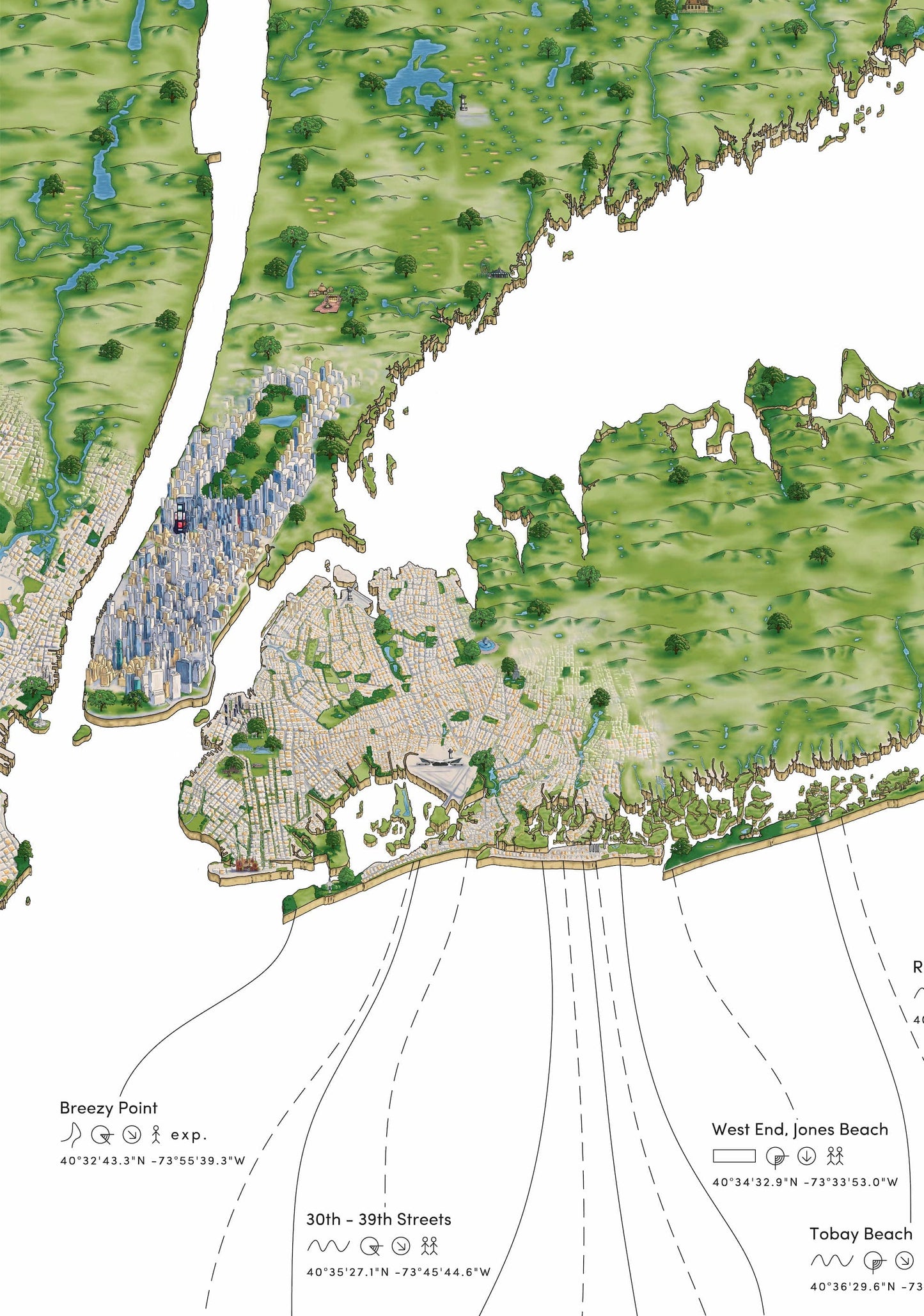 The New York Surf Map