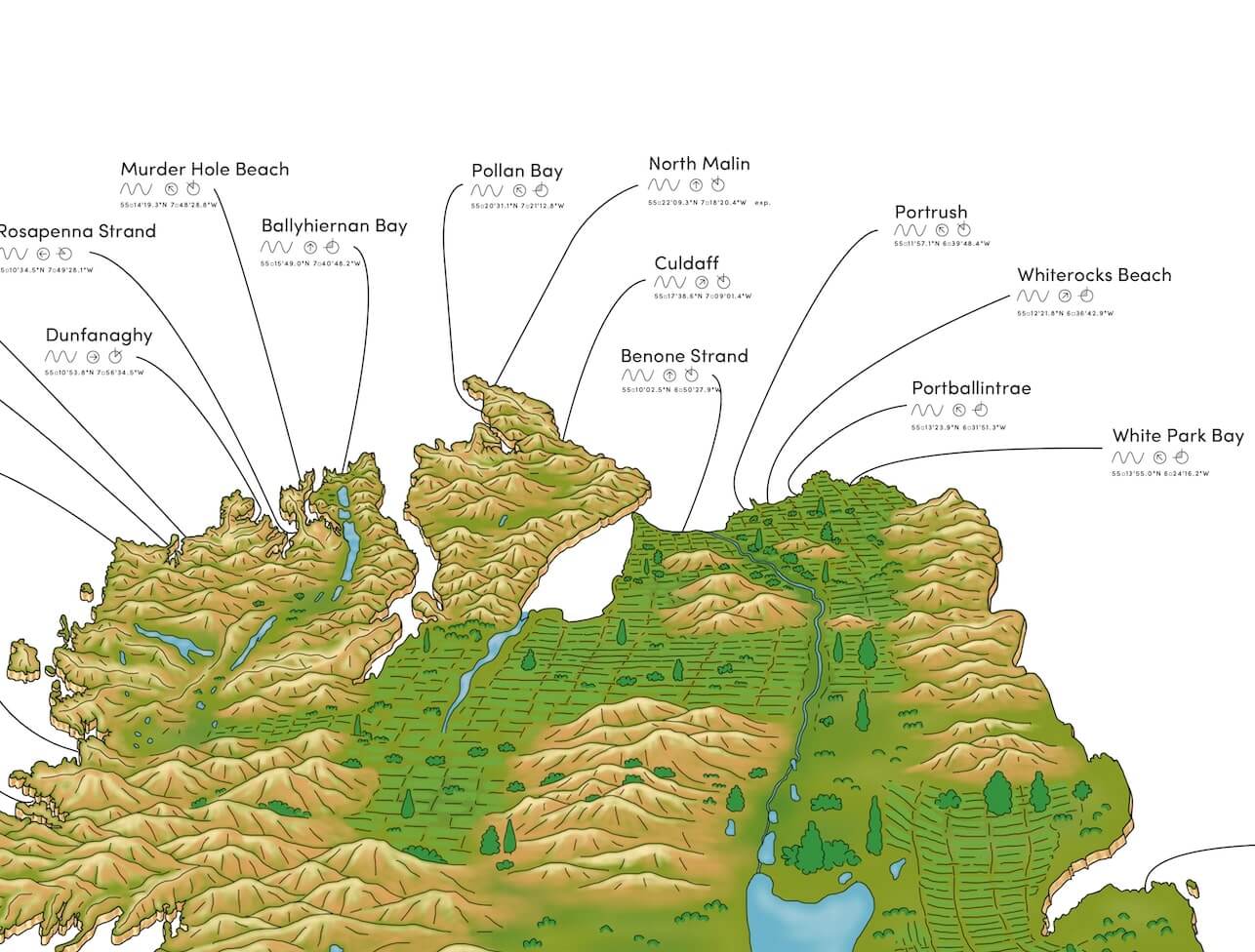 The Irish Surf Map