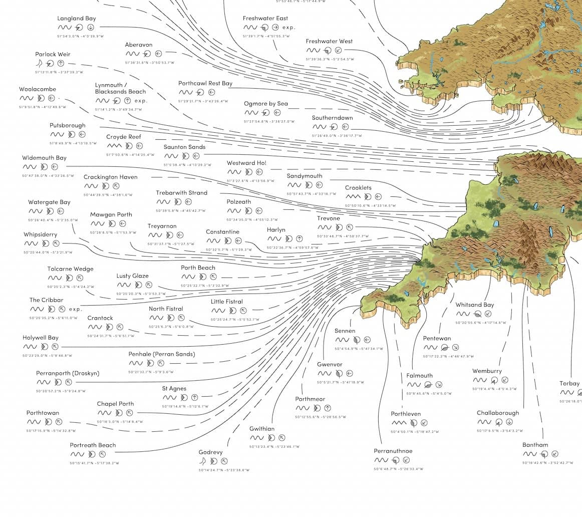 The British Surf Map