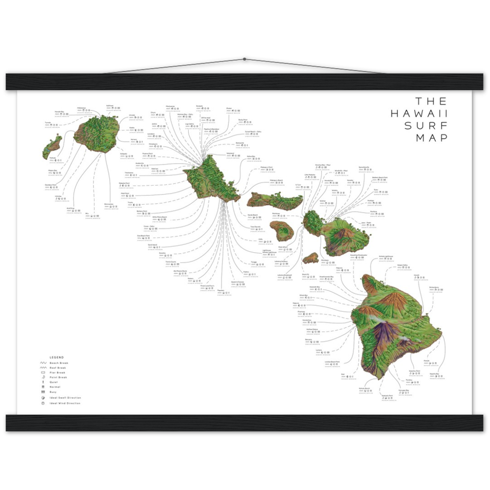 The Hawaii Surf Map