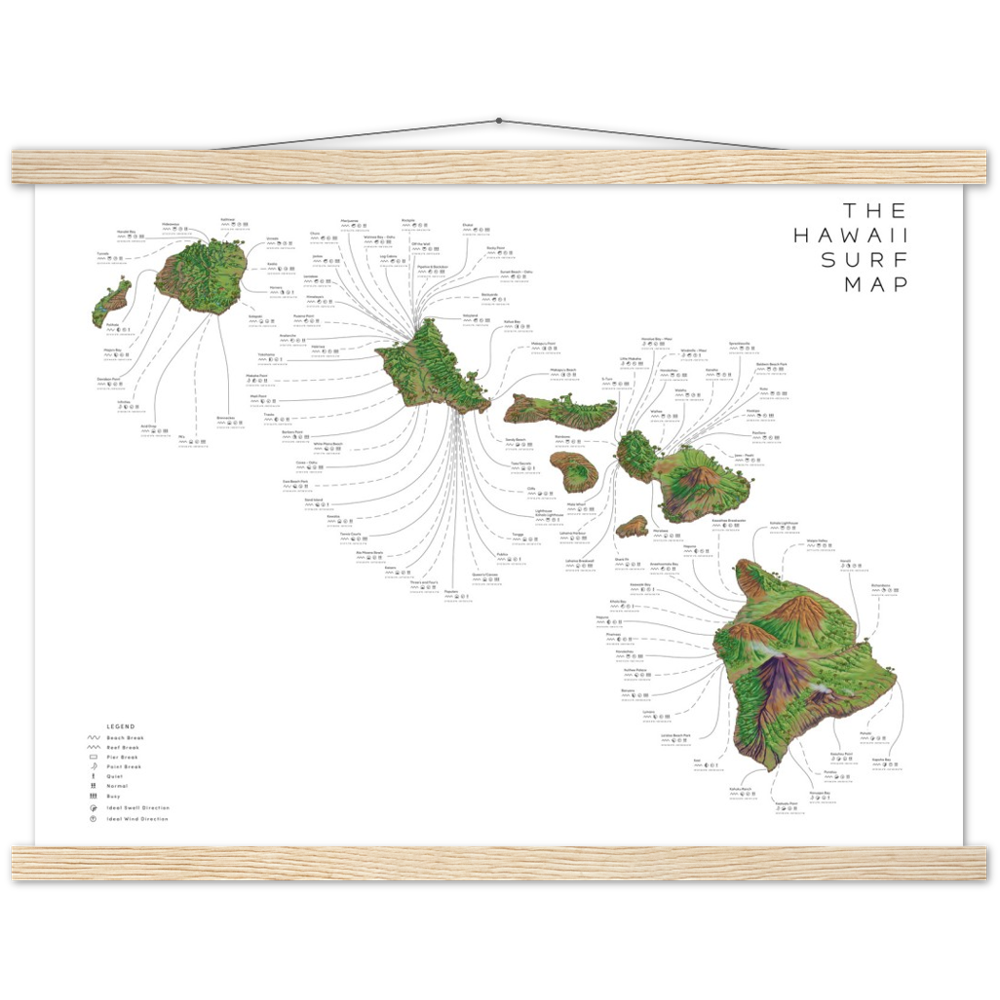 The Hawaii Surf Map